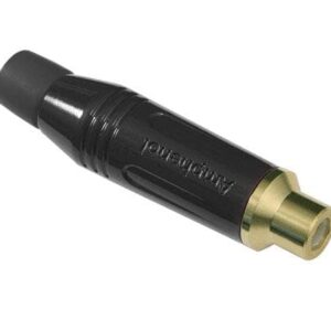 Wtyk RCA żeński Amphenol ACJR-BLK