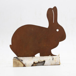 Wielkanocny Zając Figurka Zajączka Wielkanocnego z Cortenu