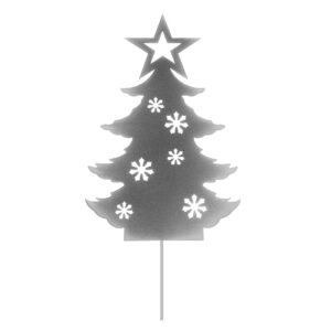 Metalowa choinka – potykacz, dekoracja na Boże Narodzenie – Brokat