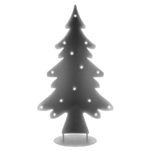 Stylowa choinka stalowa 115 cm – naturalnie rdzewiona lub lakierowana proszkowo, elegancka dekoracja świąteczna – Czarny