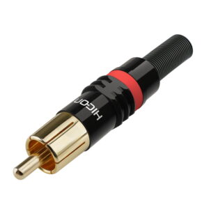Hicon HI-CM03-RED wtyk RCA 1 szt.