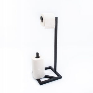 Stojak Metalowy na Papier Toaletowy Modern Loft – Biały