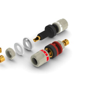 aeco ABI-0611G gniazda głośnikowe (pozłacane)