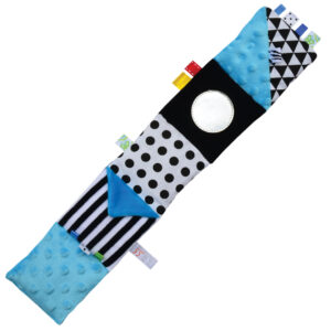 Niebieska książeczka sensoryczna – momscare.pl