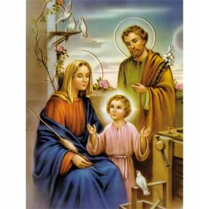 Haft diamentowy Święta Rodzina mozaika diamentowa diamond painting 40x30cm DP141