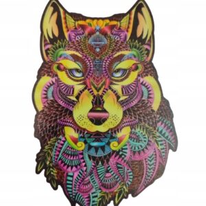 PUZZLE DREWNIANE DLA DOROSŁYCH WILK XL K5164