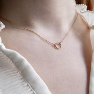 Naszyjnik gold KARMA na łańcuszku