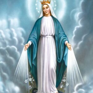 Haft diamentowy duży 60x40cm Matka Boska Niepokalana mozaika diamentowa diamond painting DP110