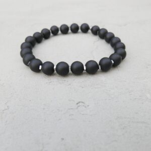 Bransoletka męska onyks i hematyt no. 269