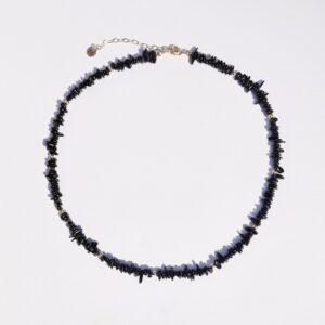 Naszyjnik choker crunchy czarny turmalin