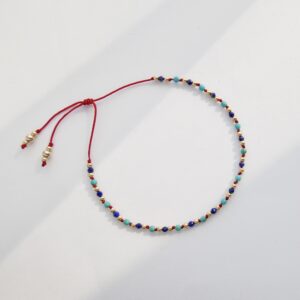 Bransoletka na sznurku turkus i lapis lazuli Moya