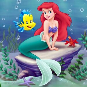 Haft diamentowy Mała syrekna mozaika diamentowa diamond painting 40x30cm DP175