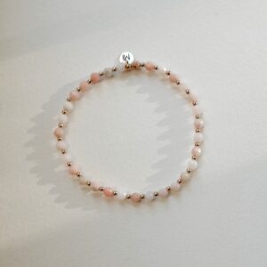 Bransoletka elastyczna opal peruwiański różaniec