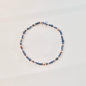 Bransoletka elastyczna szafir bubble