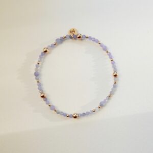 Bransoletka elastyczna tanzanit bubble