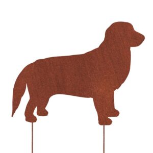 Golden Retriver Pies Dekoracja Figurka Sylwetka Corten Stal Ogrodowa
