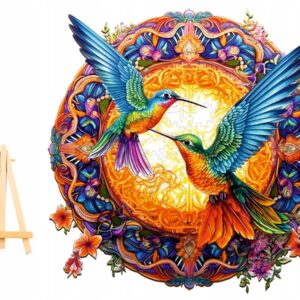 PUZZLE DREWNIANE DLA DOROSŁYCH DUŻE 300 ELEMENTÓW MANDALA DREWNIANE PUDEŁKO