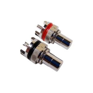 Yarbo RCA-7MSR – gniazda panelowe, miedziane, rodowane (2 szt.)