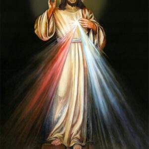 Haft diamentowy Jezu Ufam Tobie mozaika diamentowa diamond painting 40x30cm DP143