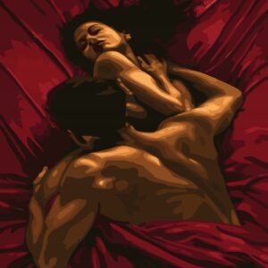 Haft diamentowy Para kochanków mozaika diamentowa diamond painting 40x30cm DP116