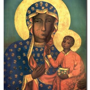 Haft diamentowy Matka Boska Częstochowska mozaika diamentowa diamond painting 40x30cm DP120