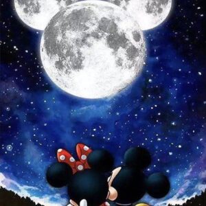 Haft diamentowy Myszki mozaika diamentowa diamond painting 40x30cm DP184