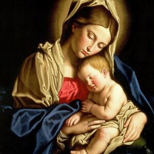 Haft diamentowy duży 60x40cm Maryja i Jezus mozaika diamentowa diamond painting DP157