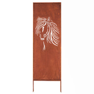 Panel Ogrodowy Parawan Osłona Corten Koń Stadnina 160 x 50