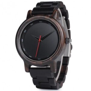 Zegarek męski drewniany na bransolecie Bobo Bird Black P10