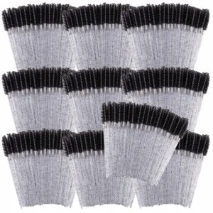 Szczoteczki do rzęs i brwi Spiralki jednorazowe Czarne Kryształ 500szt.