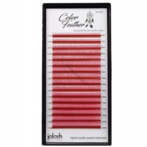 Rzęsy Color Feather M 0.07 MIX 5-13mm Deep Rose Feeling Jolash