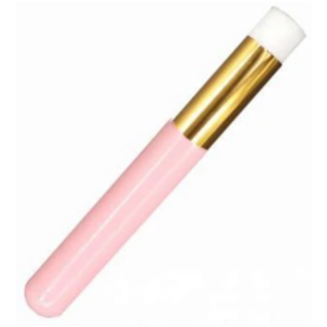 Pędzel do czyszczenia rzęs różowy płaski