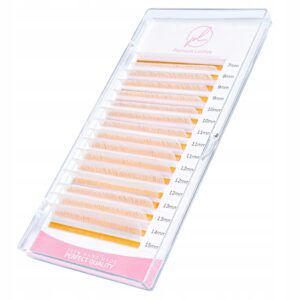 Rzęsy Kolorowe Premium Lashes MIX D 0.07 7-15mm 16 pasków BIAŁE