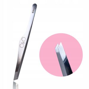 Pęseta punktowa do brwi ręcznie ostrzona OKO EASY #02