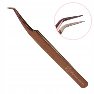 Pęseta do rzęs 45° stopni Jednostykowa Ultra POISE Premium Lashes