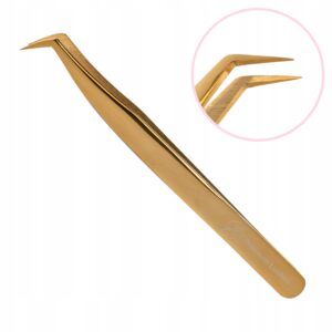 Pęseta do rzęs 75° stopni Jednostykowa Comfort IVORY Premium Lashes