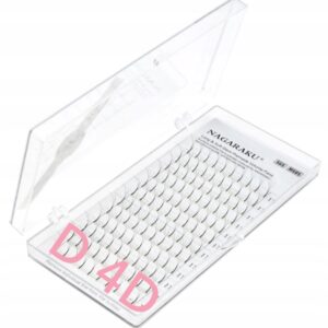 Rzęsy NAGARAKU gotowe KĘPKI 4D 120szt. D 0.07 8mm