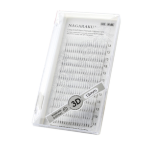 Rzęsy NAGARAKU gotowe KĘPKI 3D 240szt. C 0.07 10mm OUTLET
