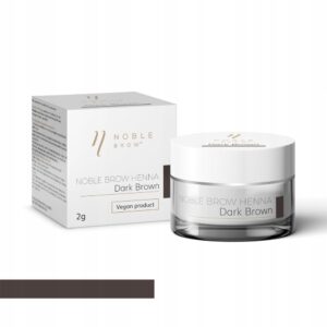 Henna pudrowa do brwi Noble Brow – DARK BROWN
