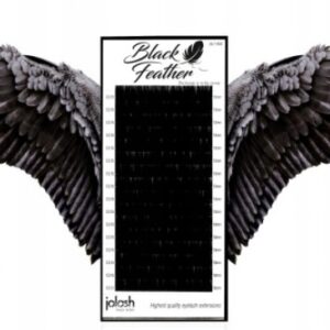 Rzęsy Czarne Black Feather B 0.12 6mm Jolash