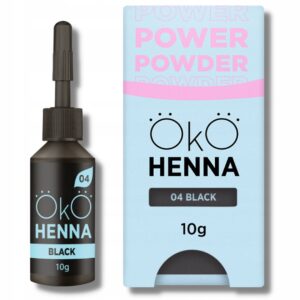 Henna pudrowa do brwi OkO Black – Czarna podstawowa 10g #04