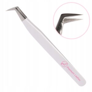 Pęseta do rzęs 65° stopni Jednostykowa Deluxe USEFUL Premium Lashes