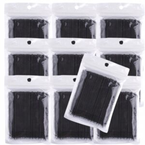 Aplikatory do rzęs jednorazowe Bezwłókienkowe Microbrush Czarne 1000szt.