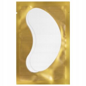 Płatki ŻELOWE pod oczy do przedłużania rzęs Złote 1 para