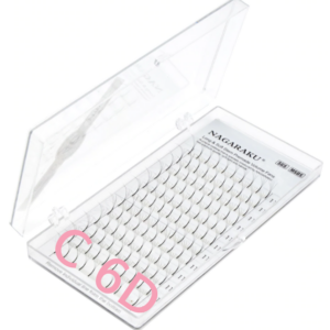 Rzęsy NAGARAKU gotowe KĘPKI 6D 120szt. C 0.07 15mm