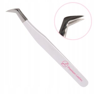 Pęseta do rzęs 45° stopni Jednostykowa Deluxe UNIVERSAL Premium Lashes