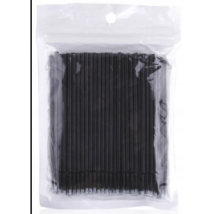 Aplikatory do rzęs Microbrush Czarne 100szt. 1mm