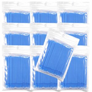 Aplikatory do rzęs jednorazowe Bezwłókienkowe Microbrush Niebieskie 1000szt