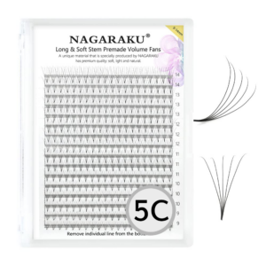 Rzęsy NAGARAKU KĘPKI MIX 5D C 0.07 9-14mm 320szt.