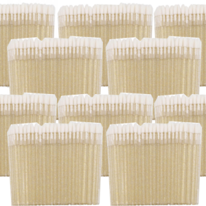 10x Aplikatory Welurowe Brokat 50szt. Złote